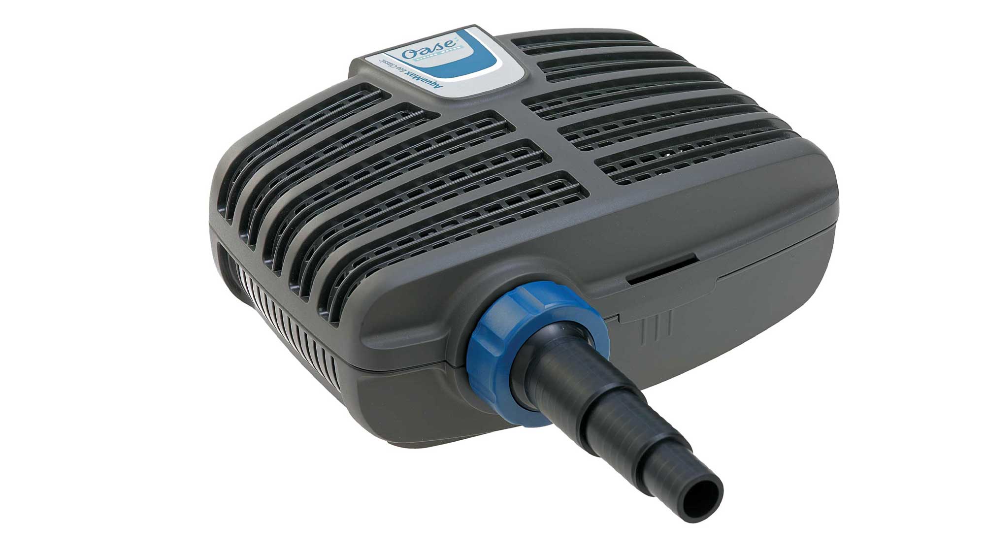 Aquamax Eco Classic 3500E The Oase AquaMax Eco Classic 3500E is a high quality pond pump. It is extremely cost-effective to run with a 5 year manufacturer's guarantee.