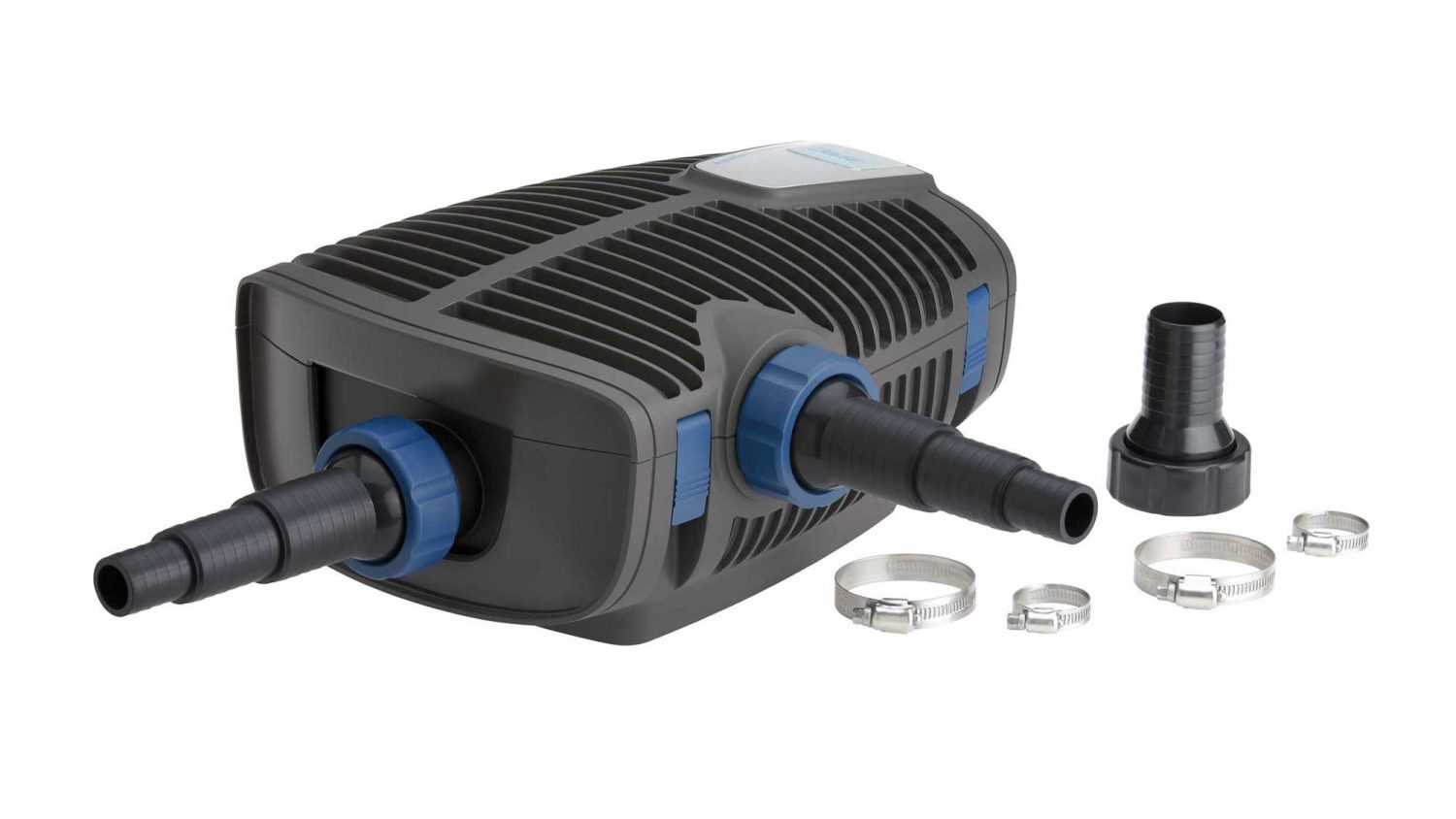 The Oase Aquamax Eco Premium 4000 is an energy-efficient filter and watercourse pump with an extra inlet.