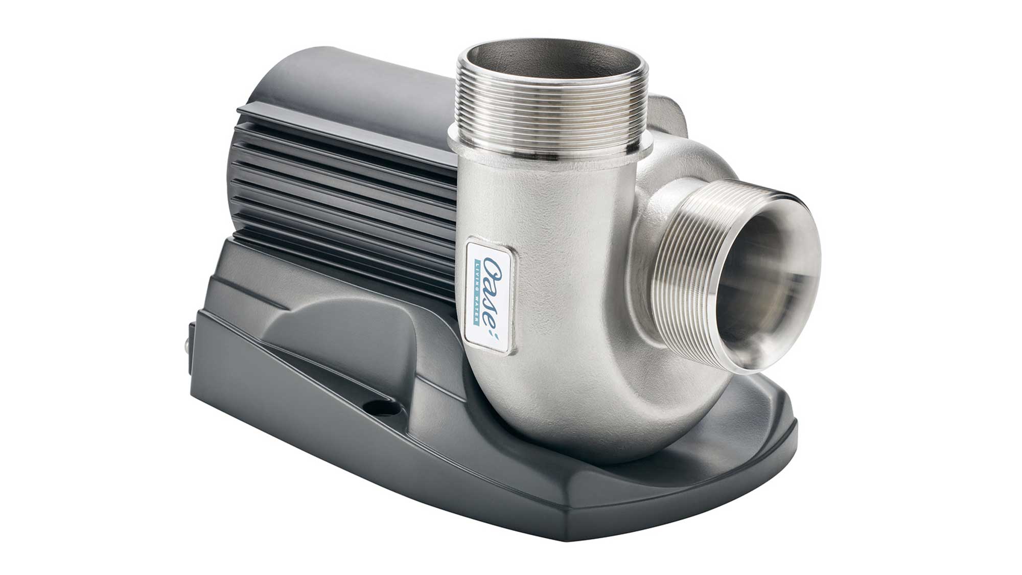 OASE105191-AquaMax-Eco-Titanium-31000 The Oase AquaMax Eco Titanium 31000 supplies large volumes of water to gravity filter systems for koi ponds, waterfalls and streams.