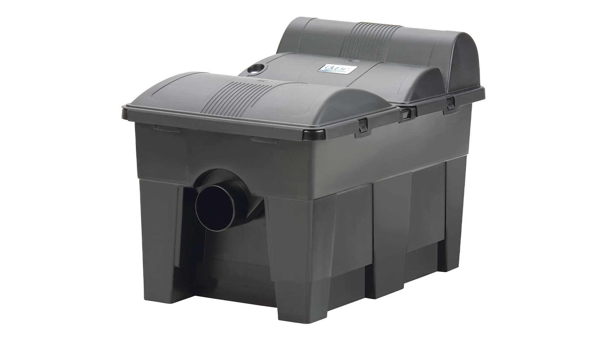The Oase BioSmart 16000 UVC through-flow filter has special foam media to break down pond waste and an integrated 11W UV for clear water.