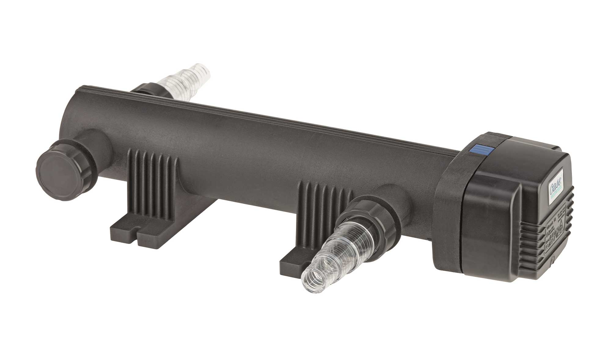 OASE106331-Vitronic24W The Oase Vitronic 24W UV ensures clear water in natural ponds to 25m³ and goldfish ponds up to 12.5m³ killing algae that causes green water.