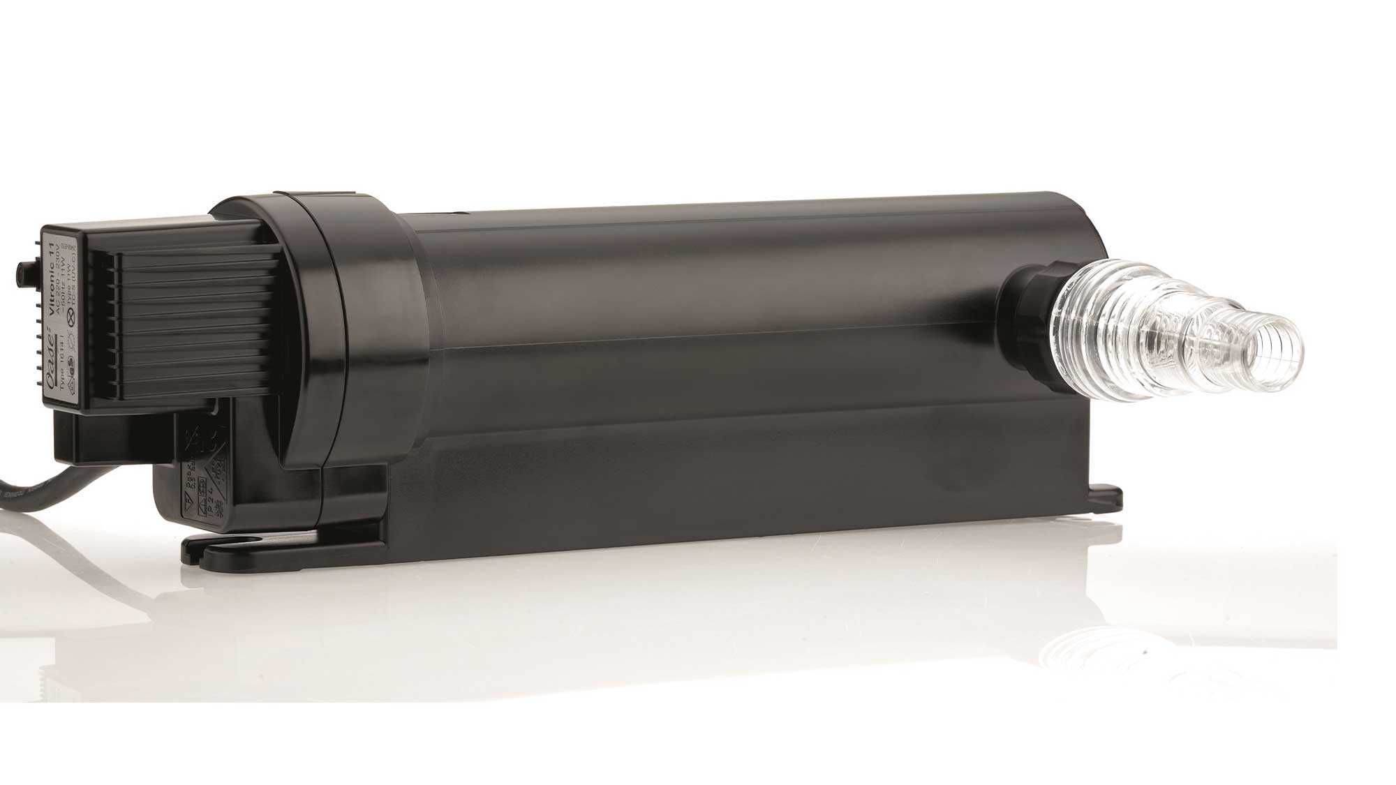 OASE106350-Vitronic11W The Oase Vitronic 11W UV ensures clear water in natural ponds to 10m³ and goldfish ponds up to 5m³ killing algae that causes green water.