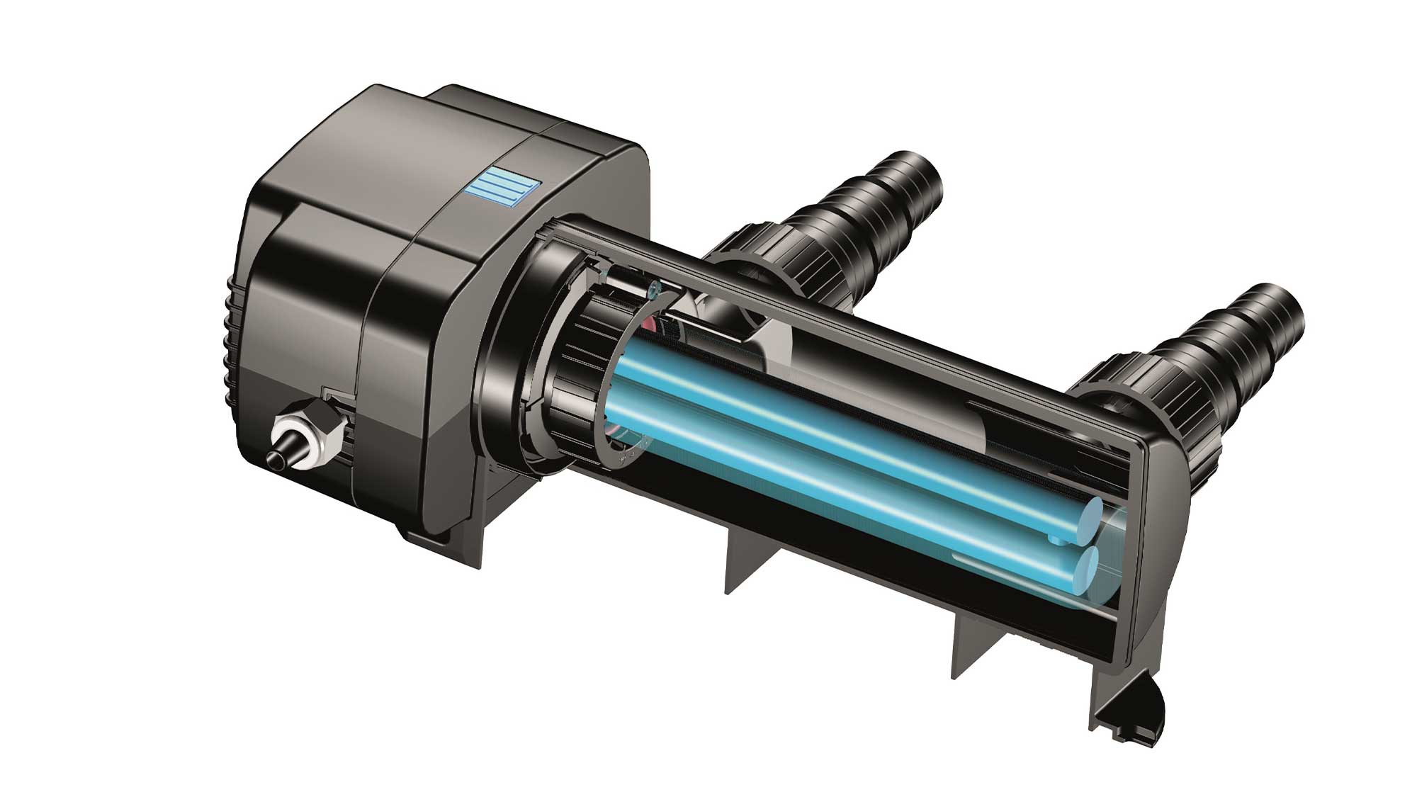 OASE106363-Vitronic11W The Oase Vitronic 11W UV ensures clear water in natural ponds to 10m³ and goldfish ponds up to 5m³ killing algae that causes green water.
