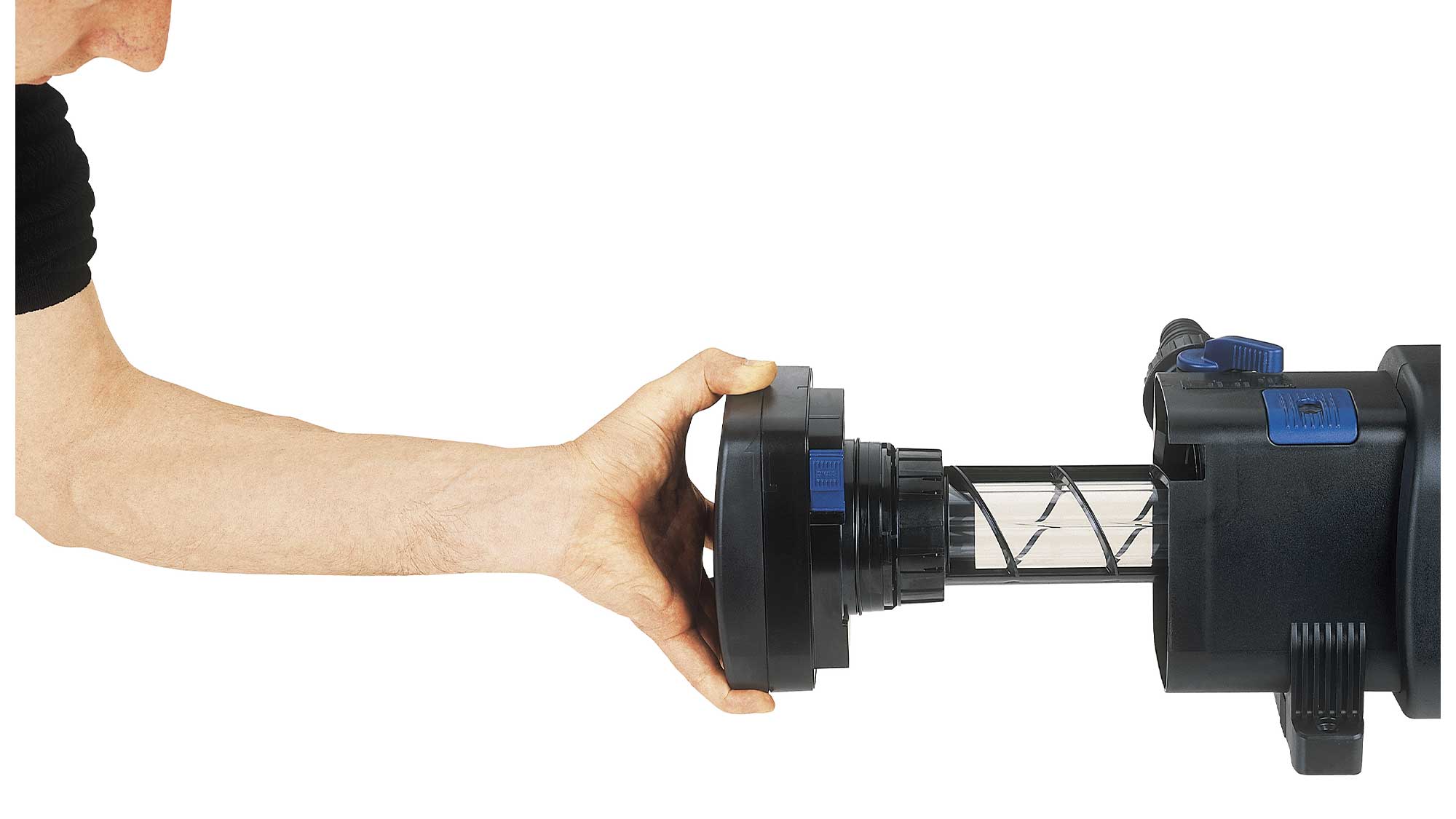 OASE106463-BitronC24W The Oase Bitron Eco 240W is a energy-efficient UV clarifier for large koi ponds and swim ponds that can save you up to 50% on your electricity bills.