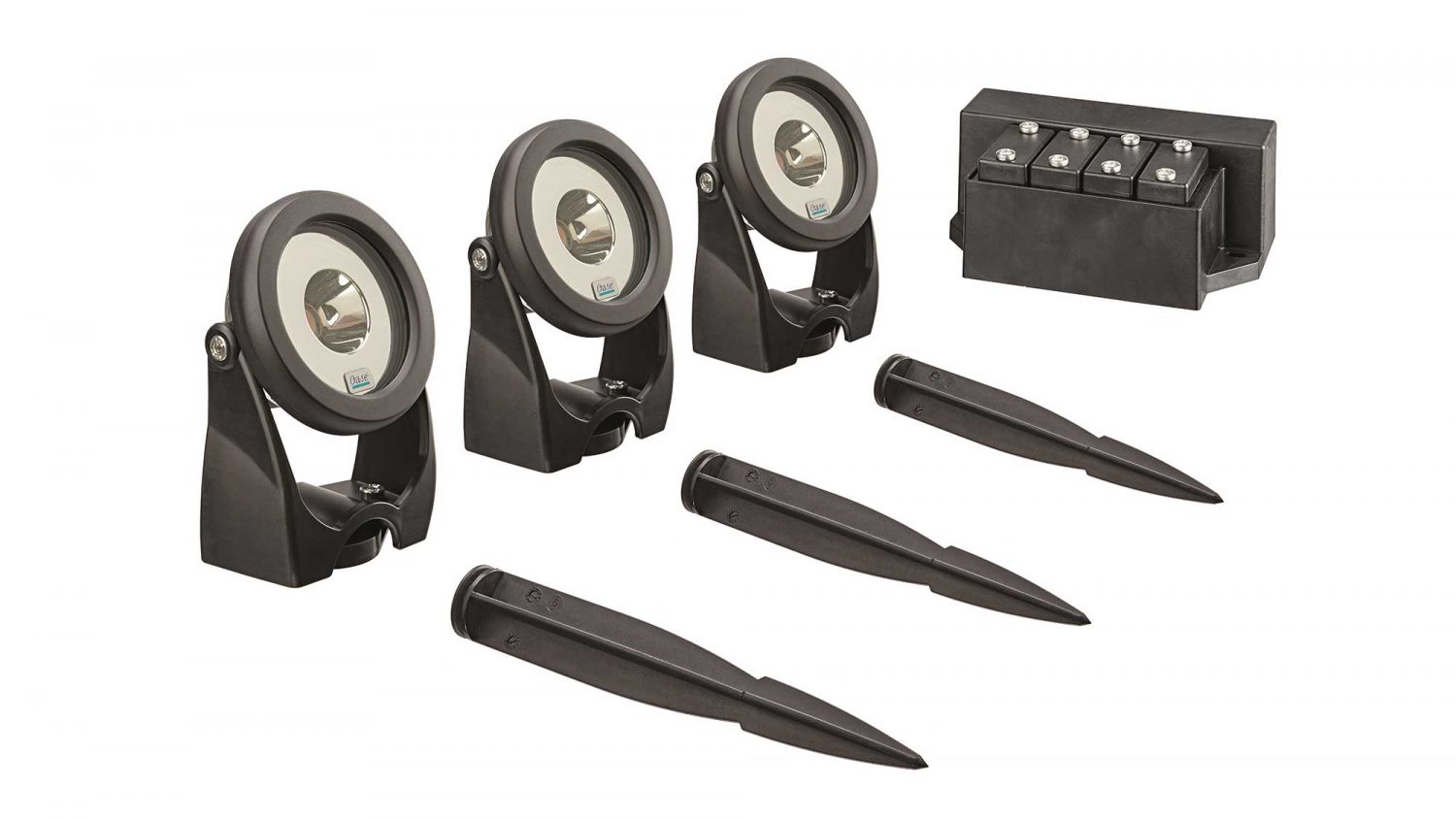 The Oase LunAqua Power LED Set 3 is a set of 3 extremely powerful pond lights with transformer. Small, compact, and economical to run.