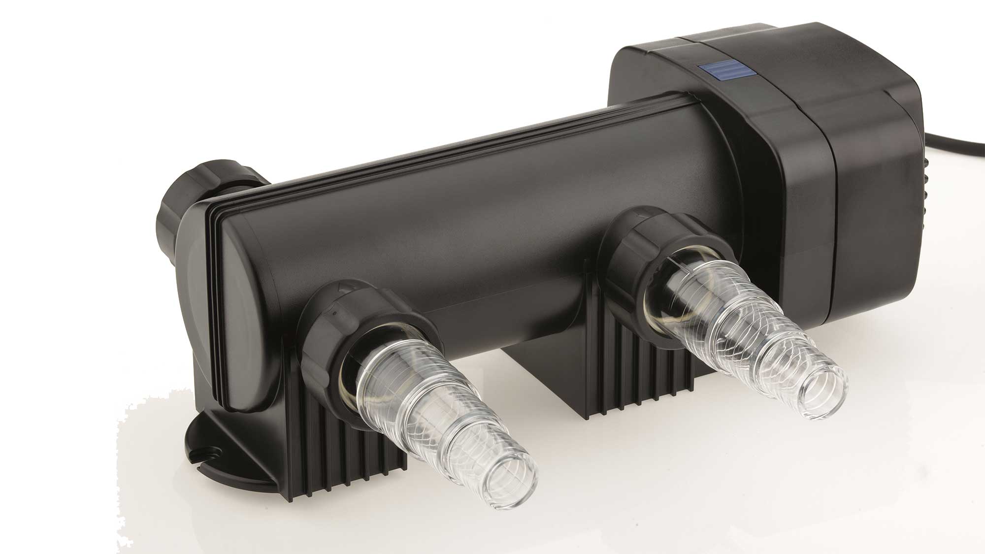 OASE144077-Vitronic18W The Oase Vitronic 18W UV ensures clear water in natural ponds to 20m³ and goldfish ponds up to 10m³ killing algae that causes green water.