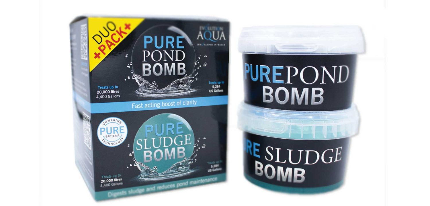 Evolution Aqua Pure Pond Duo Pack contains 1 x PURE Sludge Bomb and 1 x PURE Pond Bomb providing the perfect combination to improve the water quality in your pond. The Pure Pond Duo Pack provides two fast-acting pond treatments that contain specially selected strains of bacteria and enzymes to digest sludge and boost water clarity. The PURE Pond Bomb and PURE Sludge Bomb can be used individually as required or together for an immediate dual action treatment.